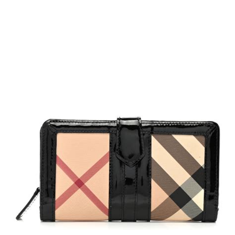 BURBERRY Supernova Check Constance Continental Wallet 